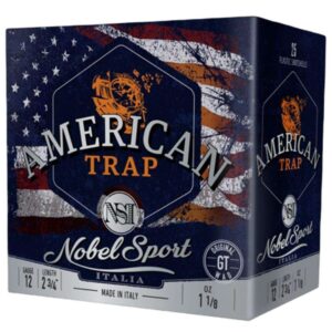 Nobel Target American Trap Shotshells 12 ga 2-3/4" 1-1/8 oz 1145 fps #7.5 25/ct - FAST SHIPPING-NO CREDIT CARD FEES