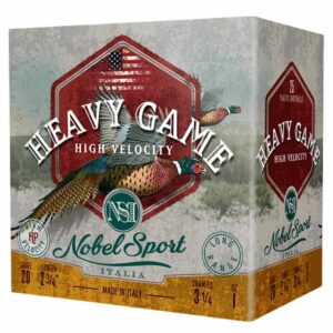 Nobel Sport Heavy Game High Velocity Shotshell  20ga 2-3/4" 1oz 1330 fps #7.5 25/ct - FAST SHIPPING-NO CREDIT CARD FEES