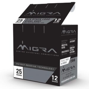Migra Waterfowl Steel Shot Shotshells 12 ga 3" 1-1/4 oz 1430 fps #4#6 25/ct - FAST SHIPPING-NO CREDIT CARD FEES