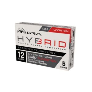 Migra Hybrid Turkey HD Tungsten/Nickel Plated Lead Stack Shotshells 12ga 3" 2oz 1100 fps #5 & #9 5/ct - FAST SHIPPING-NO CREDIT CARD FEES