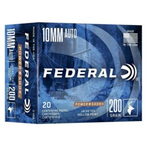 Federal Power-Shok Handgun Ammunition 10mm Auto 200gr JHP 1110 fps 20/ct - FAST SHIPPING-NO CREDIT CARD FEES