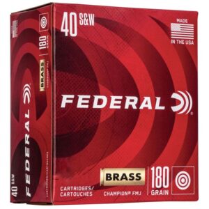 Federal Champion Handgun Ammunition .40 S&W 180gr FMJ 1000 fps 400/ct (Bulk Box) - FAST SHIPPING-NO CREDIT CARD FEES