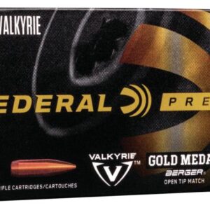 Federal Gold Medal Berger Rifle Ammunition.224 Valkyrie 80.5 gr OTM 2925 fps 20/ct - FAST SHIPPING-NO CREDIT CARD FEES