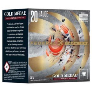 Federal Gold Medal Paper Shotshells 20ga 2-3/4" 7/8oz 1250 fps #7.5 25/ct - FAST SHIPPING-NO CREDIT CARD FEES