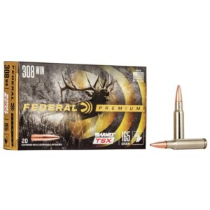 Federal Barnes TSX HP Rifle Ammunition 308 Win 165gr 2650 fps 20/ct - FAST SHIPPING-NO CREDIT CARD FEES