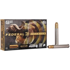 Federal Premium Cape-Shok Rifle Ammunition.458 Lott 500 gr TBSS 2300 fps - 20/ct - FAST SHIPPING-NO CREDIT CARD FEES