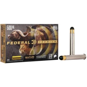 Federal Premium Cape-Shok.500 Nitro Express 3 570 gr Hydro Solid 2100 fps 20/ct - FAST SHIPPING-NO CREDIT CARD FEES