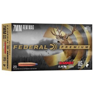 Federal Barnes LRX Rifle Ammunition 7mm Rem Mag 145gr PT 20/ct - FAST SHIPPING-NO CREDIT CARD FEES