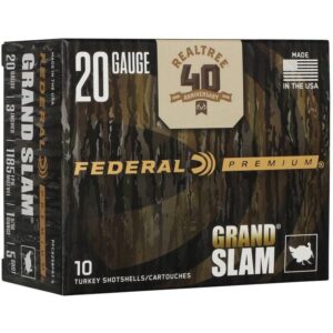 Federal Grand Slam Realtree 40th Anniversary Shotshells 20ga 3" 1-5/16oz 1185 fps #5 10/ct - FAST SHIPPING-NO CREDIT CARD FEES