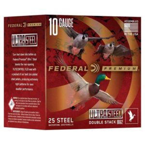 Federal Ultra Steel Shotshells 10ga 3-1/2" 1-5/8oz 1400 fps #1 & BBB 25/ct - FAST SHIPPING-NO CREDIT CARD FEES
