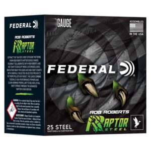 Federal Ron Roberts Raptor Steel Shotshells 20ga 3" 1oz 1400 fps #2 25/ct - FAST SHIPPING-NO CREDIT CARD FEES