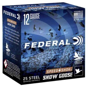 Federal Speed-Shok Snow Goose Shotshells 12 ga 3" 1-1/4oz 1450 fps #2 25/ct - FAST SHIPPING-NO CREDIT CARD FEES