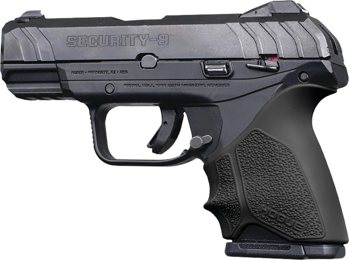 Hogue HandAll Beavertail Grip Sleeve Ruger Security 9 Compact – Black