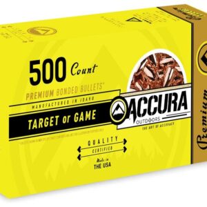 Accura Premium Powerbond Bullets 9mm .356" 115 gr RN 500/ct - FAST SHIPPING-NO CREDIT CARD FEES