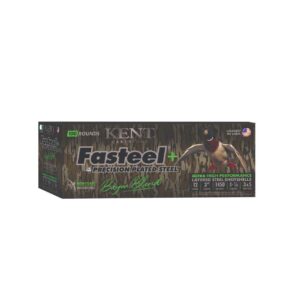 Kent Fasteel+  Precision Plated Steel Bayou Blend Shotshells 12ga 3" 1-1/4oz 1450 fps  #3 & #5 100/ct - FAST SHIPPING-NO CREDIT CARD FEES