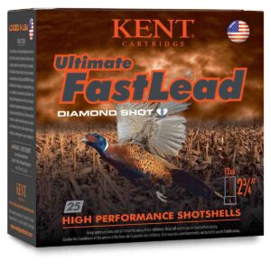 Kent Ultimate Fast Lead Shotshells 12 ga 2-3/4" 1-1/4oz  1345 fps #5 25/ct - FAST SHIPPING-NO CREDIT CARD FEES