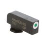 Ameriglo green tritium white outline stock front. 200in h. 125in w glock