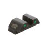 Ameriglo green tritium 2-dot black outlines rear sight. 256in h. 165 sq notch glock
