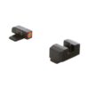 Ameriglo green tritium orange outline front black serrated rear sight hellcat standard