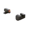 Ameriglo green tritium orange outline front black serrated rear sight hellcat osp