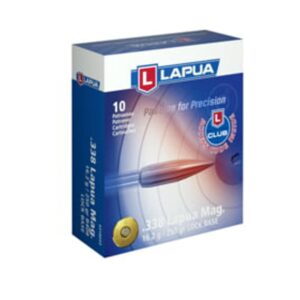 Lapua Rifle Ammo  338  Magnum 250gr Lock Base FMJBT bx/10 - FAST SHIPPING-NO CREDIT CARD FEES