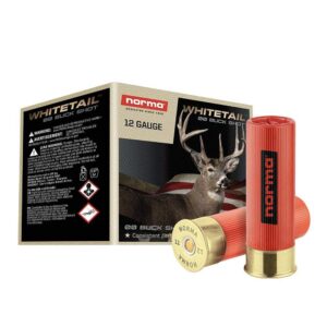 Norma WHITETAIL Shotshells 12ga 2-3/4" 9 Pellet 1345 fps #00 25/ct - FAST SHIPPING-NO CREDIT CARD FEES