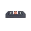 Night fision night sight set orange front black back for taurus