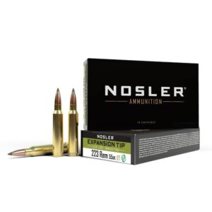 Nosler E-Tip Rifle Ammunition 223 Rem 55 gr E-Tip 3100 fps 20/ct - FAST SHIPPING-NO CREDIT CARD FEES