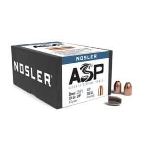 Nosler Sporting Handgun Pistol Bullets 9mm .355" 124 gr JHP 250/ct - FAST SHIPPING-NO CREDIT CARD FEES