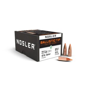 Nosler Ballistic Tip Lead Free Varmint Rifle Bullets .22 cal .224" 40 gr SPTFB-BTLF 100/ct - FAST SHIPPING-NO CREDIT CARD FEES