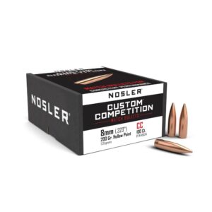 Nosler Custom Competition Rifle Bullets 8mm .323" 200 gr HPBT 100/ct - FAST SHIPPING-NO CREDIT CARD FEES