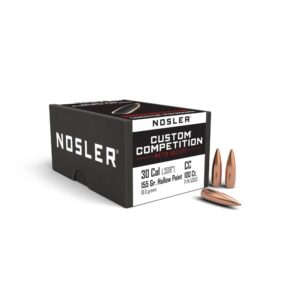 Nosler Custom Competition Rifle Bullets .30 cal .308" 155 gr HPBT 100/ct - FAST SHIPPING-NO CREDIT CARD FEES
