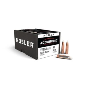 Nosler AccuBond Rifle Bullets .270 Cal .277" 150gr SPITZER 50/ct - FAST SHIPPING-NO CREDIT CARD FEES