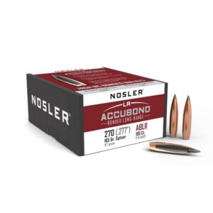 Nosler AccuBond Long Range Rifle Bullets .270 cal .0277" 165 gr ABLR 100/ct - FAST SHIPPING-NO CREDIT CARD FEES