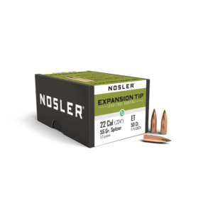 Nosler E-Tip Lead Free Rifle Bullets .22LR .224" 55gr SPTZ E-Tip 50/ct - FAST SHIPPING-NO CREDIT CARD FEES