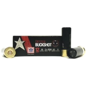 PPU Stars & Stripes Defense Buckshot Shotshells 12ga 2-3/4" 9-pellet 1200 fps 00 250/ct Case (25 Boxes) - FAST SHIPPING-NO CREDIT CARD FEES