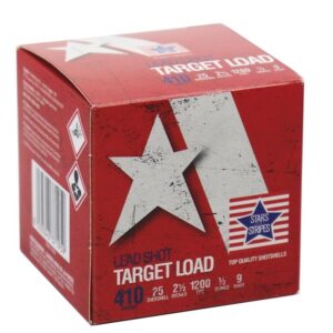 PPU Stars & Stripes Target Shotshells 410ga 2-1/2" 1/2oz 1200 fps #9 25/ct - FAST SHIPPING-NO CREDIT CARD FEES