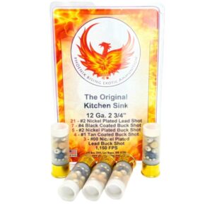 Phoenix Rising "Kitchen Sink" - Multiple Buckshot Size Shotshells 12ga 2-3/4" 1150fps 3/ct - FAST SHIPPING-NO CREDIT CARD FEES