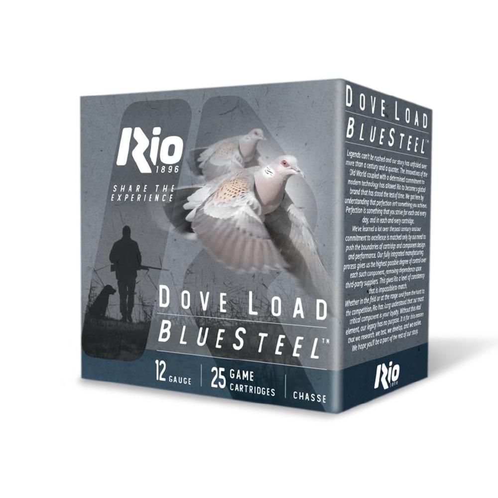 Rio Bluesteel Dove Load Shotshells 12 ga 2.75" 1oz #7 1350 fps 25/ct - 25 Rounds