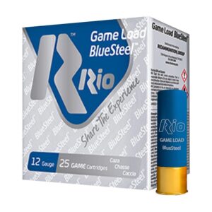 Rio Game Load Blue Steel Shotshells 12 ga 2-3/4" 1-1/8oz 1360 fps #6 25/ct - FAST SHIPPING-NO CREDIT CARD FEES