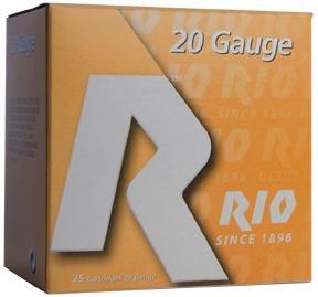 Rio Field 20 ga 2 3/4" 2 3/4 dr 1 oz #6 1250 fps - 25/box - FAST SHIPPING-NO CREDIT CARD FEES
