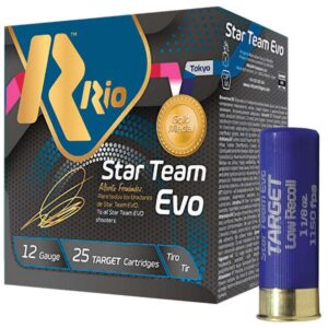 Rio Star Team EVO Shotgun Ammo 32 Low Recoil 12ga 2-3/4" 1150fps 1-1/8oz 8 Shot 25/ct - FAST SHIPPING-NO CREDIT CARD FEES