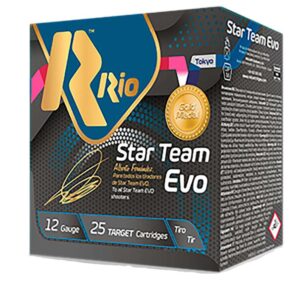 Rio Star Team Evo Spreader 32 Shotshells 12ga 2-3/4" 1-1/8oz 1250 fps #8.5 25/ct - FAST SHIPPING-NO CREDIT CARD FEES