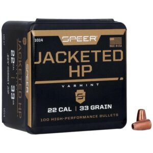 Speer TNT Varmint Rifle Bullet .22 Hornet .224" 33 gr Hornet JHP 100/ct - FAST SHIPPING-NO CREDIT CARD FEES