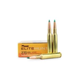Sig Sauer Elite Tipped Hunting Rifle Ammunition .270 Win 140gr PT 2950 fps 20/ct - FAST SHIPPING-NO CREDIT CARD FEES