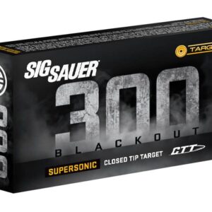 Sig Sauer Supersonic CTT Rifle Ammunition .300 AAC Blackout 125 gr 2145 fps 20/ct - FAST SHIPPING-NO CREDIT CARD FEES