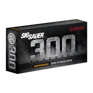 Sig Sauer Match Supersonic Rifle Ammunition .300 AAC Blackout 125gr OTM 2200 fps 20/ct - FAST SHIPPING-NO CREDIT CARD FEES