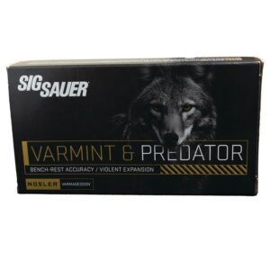 Sig Sauer Varmint & Predator Rifle Ammunition 22-250 Rem 55gr PT 20/ct - FAST SHIPPING-NO CREDIT CARD FEES