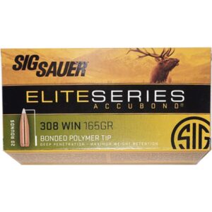 Sig Sauer Elite Accubond Hunting Ammunition .308 Win 165gr AB 20/ct - FAST SHIPPING-NO CREDIT CARD FEES