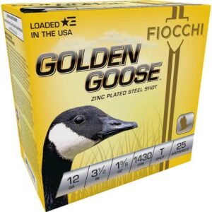 Fiocchi Golden Goose Shotshells 12ga 3-1/2" 1-5/8oz 1430 fps #T 25/ct - FAST SHIPPING-NO CREDIT CARD FEES